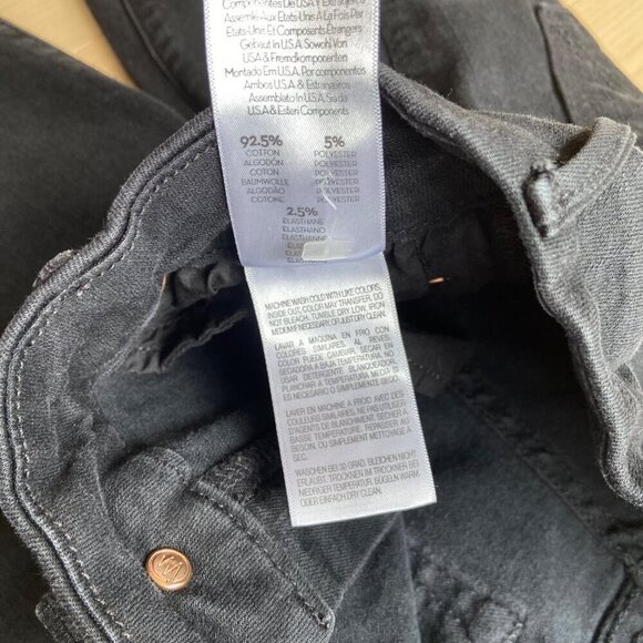 Mother Womens Skinny Jeans Size 27 Distressed Black Denim With Lightning Bo - Picture 7 of 14